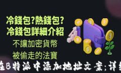 如何在B特派中添加地址文案：详细指南